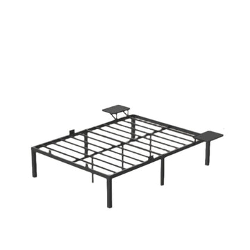 Zwart metalen bedframe – stevig – poedercoating – tot 450 kg – 160 x 200 cm