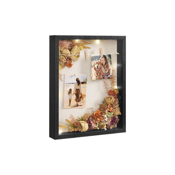 Fotolijstset voor wand - Fotocollage - MDF/glas - 30,4 x 5,5 x 38 cm