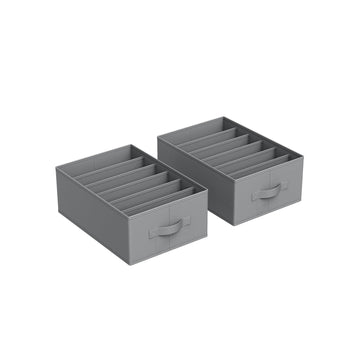 4-delige kledingkast organizer set - opbergboxen - non-woven stof - 42x30x17 cm