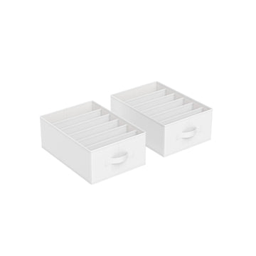 2-delige kledingkast organizer - opbergoplossing - vliesstof - 42 x 30 x 17 cm