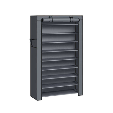 Schoenenrek - Schoenenorganizer - Waterafstotende stof - 88 x 28 x 160 cm
