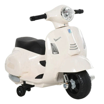 Elektrische Vespa kindermotor | Kleur: Wit | Afmetingen: 38x66.5x52 cm