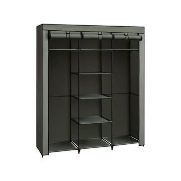 Stoffen kledingkast - opvouwbaar kledingrek - saliegroen - 45 x 150 x 175 cm