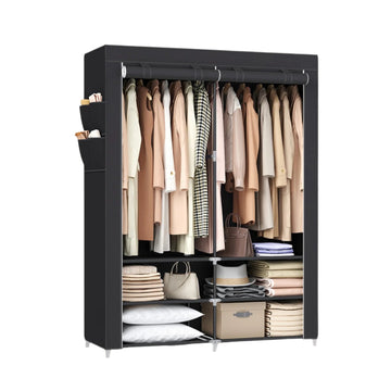 Stoffen kledingkast - kledingorganizer - ruimtebesparend - 45 x 127 x 176 cm