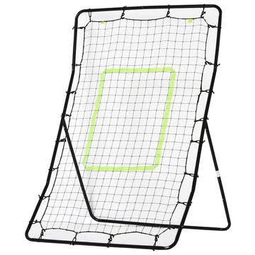 Honkbal reboundernet - Trainingsnet | Kleur: Zwart | Afmetingen: 80x90x140 cm