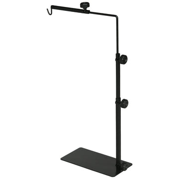 Warmtelampstandaard voor reptielen en amfibieën | Kleur: Zwart | Afmetingen: 15x40x95 cm
