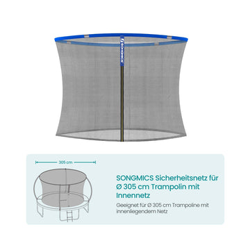 Trampoline veiligheidsnet - beschermnet - binnennet - Ø 305 cm