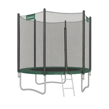 Trampoline voor kinderen met veiligheidsnet | Donkergroen | 183,1x183,1x230,1 cm