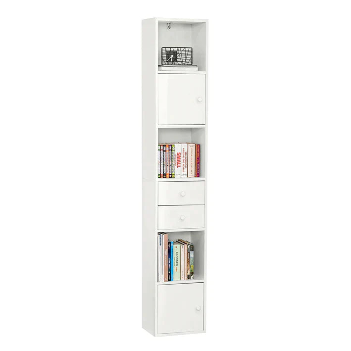 Boekenkast - Boekenplank - Opbergplank - Opbergrek - Staande plank - Hoge kast