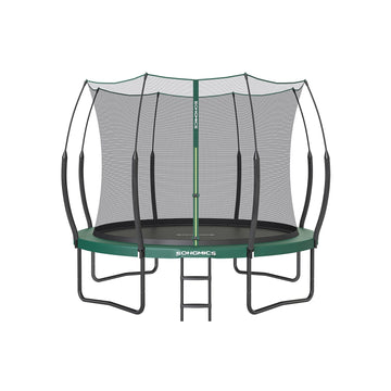 12ft trampoline met veiligheidsnet - jungle groen - 305 cm