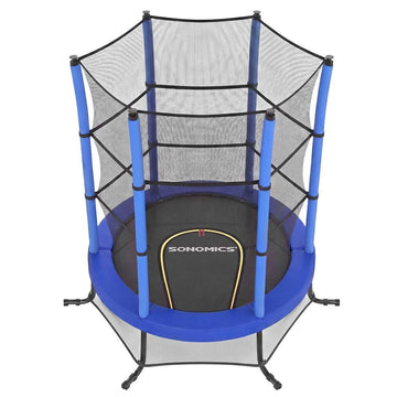 Kindertrampoline met veiligheidsnet 174 cm | Blauw | 174x174x189 cm
