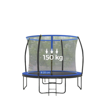 305 cm tuintrampoline - buitentrampoline met veiligheidsnet - 150 kg