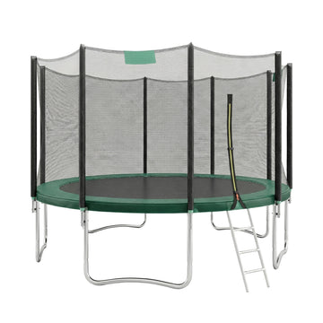 Trampoline 427 cm voor kinderen met veiligheidsnet en randafdekking