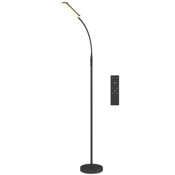 LED vloerlamp met 5 lichtmodi, dimmer en geheugen | Kleur: Zwart | Afmetingen: 22x22x175 cm