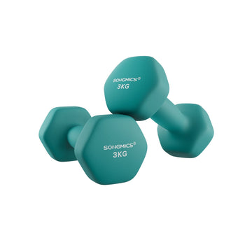 2-delige dumbbellset neopreen - 20 x 9 cm - krachttraining