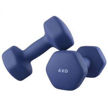 Set van 2 halters voor krachttraining | Blauw | 21x10x9,5 cm