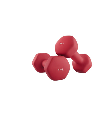 Dumbbellset 2 stuks – gietijzer – neopreen – verbeterde grip – 20,5 x 9,5 x 11,5 cm