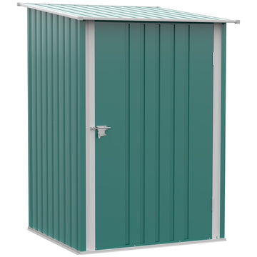 Metalen gereedschapsschuur met pentdak | Kleur: Groen | Afmetingen: 103x100x160 cm