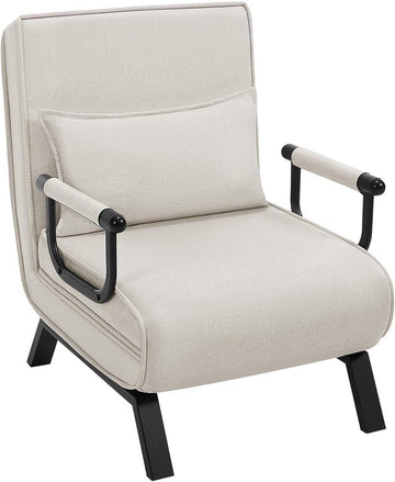 3-in-1 slaapfauteuil met verstelbare rugleuning | Beige | 65x78x75 cm