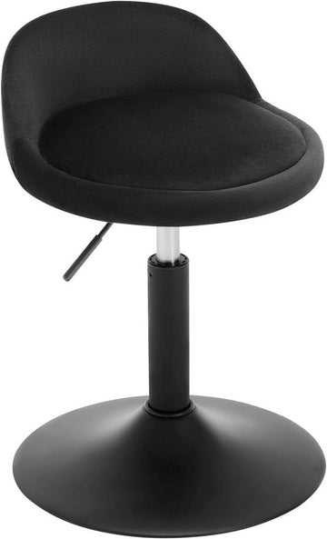 In hoogte verstelbare fluwelen draaikruk | 38,5x43x49,5-65,5 cm