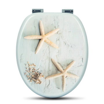 Toiletbril met softclose en zeesterrenmotief
