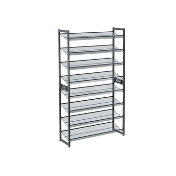 4-laags schoenenrek - ijzer - 92,5 x 30,7 x 163,5 cm - grijs