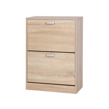 Schoenenkast - schoenenrek - E1-spaanplaat - 10-12 paar - eiken - 60 x 83,5 x 24 cm