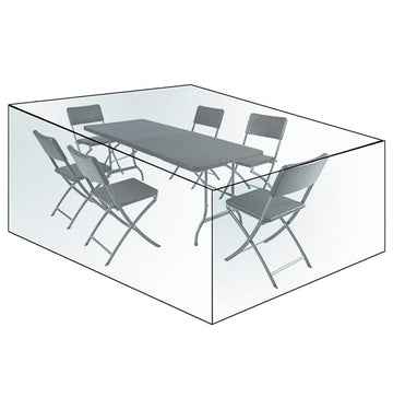 Transparante beschermhoes voor tuinset | Transparant | 240x136x88 cm