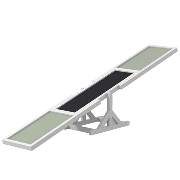 Hondenwip voor behendigheidstraining - Antislip | Kleur: Grijs-zwart | Afmetingen: 30x180x30 cm