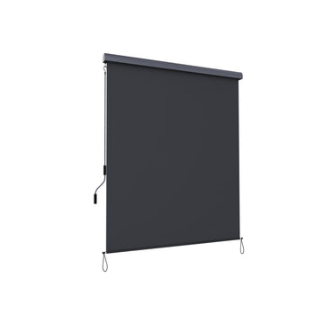 Verticale zonwering - raamzonwering - waterdicht - UV-bestendig - antraciet - 1,6 x 2,5 m