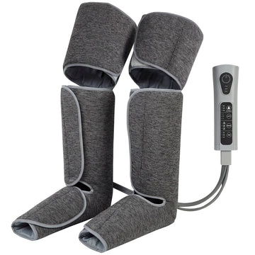 Beenmassageapparaat met warmte en compressie | Kleur: Grijs | Afmetingen: 77x96x12 cm