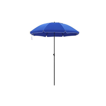 Parasol, UV-beschermd, draagbaar, blauw, 2,3 m