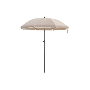 Parasol - UV-bescherming - tuin- en strandparasol - waterdicht - draagbaar - taupe