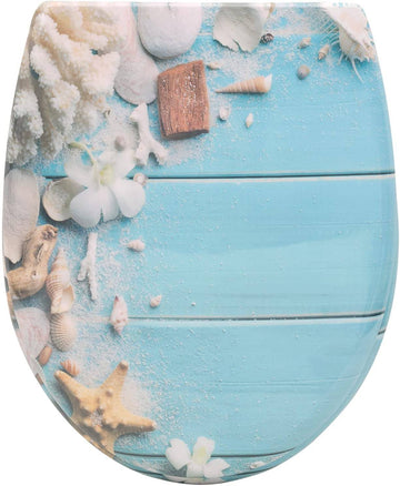 Toiletbril met softclose en antibacteriële afwerking | Strandhout