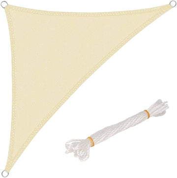 HDPE zonnedoek met UV-bescherming en windbescherming | Crème | 300x300x425 cm