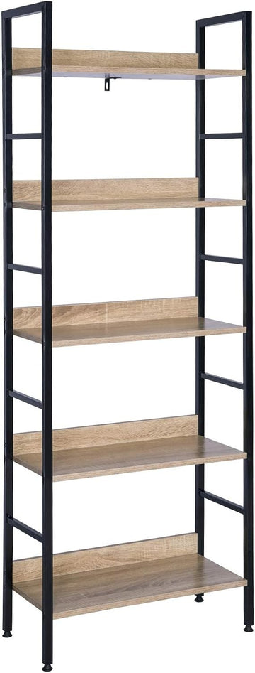 Metalen staand rek met 5 planken | 60x27,5x160 cm