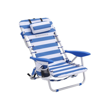 Strandstoel opvouwbaar - Oxford stof - verstelbare rugleuning - lichtgewicht - 63x68x75 cm