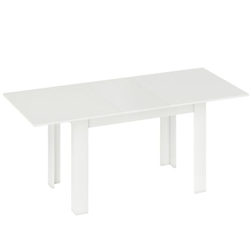 Uitschuifbare eettafel 140/180 x 80 cm, wit | Kleur: Wit | Afmetingen: 80x180x75 cm