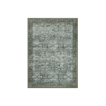 Vintage vloerkleed - machinewasbaar - groen - 160 x 230 cm