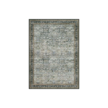 Vintage vloerkleed, machinewasbaar, groen, onderhoudsvriendelijk, 160 x 230 cm