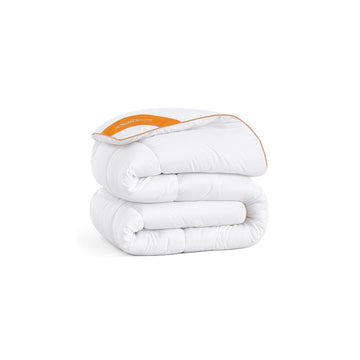 Wit dekbed - hypoallergeen - 240 x 220 cm - 8 lussen - microvezel - 7D polyester - 3,1 kg