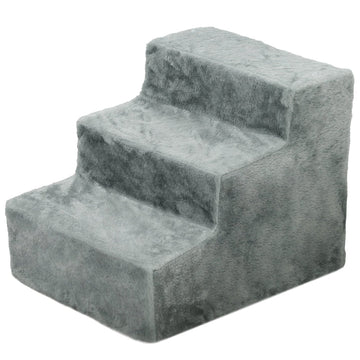 Kattentrap voor bank en bed - Huisdiertrap | Kleur: Lichtgrijs | Afmetingen: 35x46x35 cm