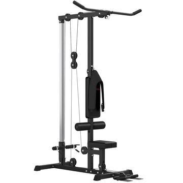 Krachtstation voor thuis - Krachttraining | Kleur: Zwart | Afmetingen: 108x140x197 cm