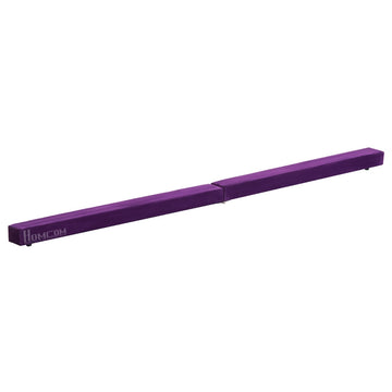 Opvouwbare balansbalk voor gymnastiek | Kleur: Paars | Afmetingen: 10x210x6.5 cm