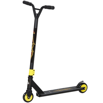 Stuntstep voor freestyletrucs - Zwart-geel | Kleur: Zwart-geel | Afmetingen: 47.2x68x86 cm