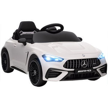 Mercedes-stijl elektrische kinderauto 12V | Kleur: Wit | Afmetingen: 55x99x43 cm