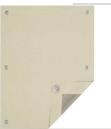 Thermisch dakraam verduisteringsrolgordijn zonder boren met zuignappen | Beige | 96x115 cm