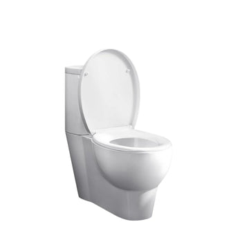 Toiletbril met softclose en antibacteriële werking, O-vorm | Wit