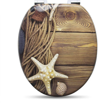 Toiletbril MDF met softclosefunctie Maritime II | Veelkleurig