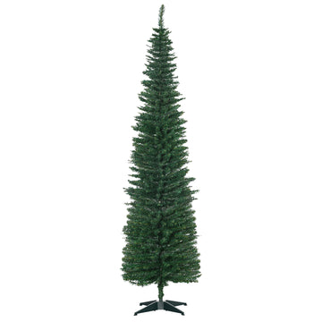 Kunstmatige kerstboom 2,1 m met standaard | Kleur: Groen | Afmetingen: 55x55x210 cm